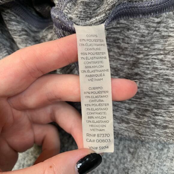 ALO Yoga Leggings Womens XS Extra Small Grey High Waist Lounge Wide Waistband - Picture 7 of 11